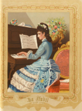 La púbil, La educación de la mujer...1878. Fuente: Cervantes Virtual